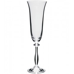 Jogo 6 Taças 190ml Para Champanhe Angela Em Cristal Ecológico Bohemia